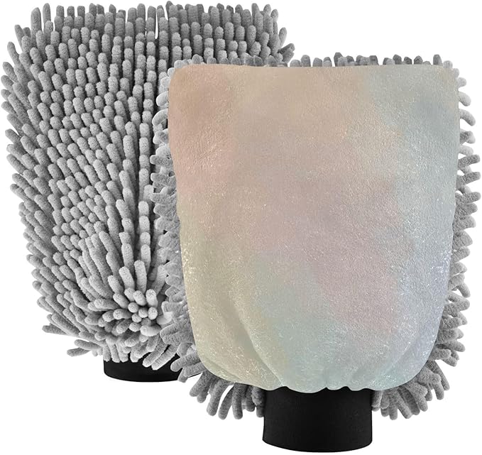 Color Gradient Microfiber Mitt for Cars Scratch Free Wash Mitts for Cars Washing Sponge Detailing Car Hand Wash