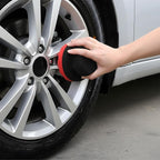 2 PCS Tire Shine Applicator Pad Large Hex Grip Tire Dressing Applicator Reusable Car Detailing Foam Sponge Polishing Tool Wave Contoured Car Cleaning Supplies for Rubber Vinyl & Plastic Trim