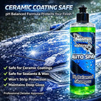 Winter White Auto Spa Premium pH Balanced Car Wash Shampoo – High Foam Auto Detailing Soap for Foam Cannon or Hand Wash – Safe for Wax, Sealants & Ceramic Coatings
