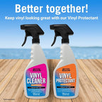 Boat Vinyl Cleaner Upholstery and Seat Cleaner Protectant for Marine Vinyl Windows and Pontoon Interiors Effective Boat Cleaning Supplies and Conditioner Products