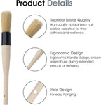 Nanoskin Boar Hair Vent and Dash Detailing Brushes, 3-Pack - Premium Quality, Gentle on Surfaces | Ideal for Auto Detailing Enthusiasts and Pros | Durable Cleaning Tool for Interior and Exterior Use