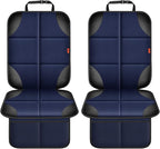 XHYANG Car Seat Protector 1 Pack Car Seat Cushion Mat Thickest Padding,Waterproof 600D Fabric Car Seat Covers for Non-Slip Backing Mesh Pockets for Baby and Pet (Blue, 2 Pcs)