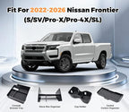4PCS Center Console Organizer Tray for Nissan Frontier 2022-2026 accessories (S/SV/Pro-X/Pro-4X/SL) Front Console Shelf Armrest Storage Box Glove Box Organizer and Cup Holder for Nissan Frontier 2022+