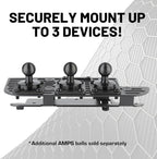 Bulletpoint Multiple Device Metal Dash Mount Cell Phone Holder Compatible with 2019+ RAM Truck 1500, 2500, 3500, TRX, RHO (RubiGrid v2 Magsafe Compatible)