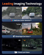 70mai 4K Dash Cam Front and Rear for Cars, STARVIS 2 IMX678 Super Night Vision & F1.7 Aperture, Dual HDR, Support 4G LTE & 5GHz Wi-Fi, Built-in 128GB eMMC, GPS, Voice Control, Parking Monitor (M800)