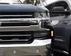 iJDMTOY Super Slim Flush Mount 6-LED Daytime Running Light/Auxiliary Driving Lighting Kit Compatible with Truck SUV Grille or Bumper Mount, Amber Yellow