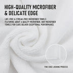 Tricol Clean Microfiber Cleaning Cloth, 16in*16in, 12 Pack Ultra-Thick Cleaning Rags, Super Absorbent, Lint Free & Streak Free Cleaning Towels for Car, House, Kitchen, Office