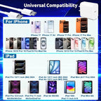 [3 Pack] Long 10FT iPhone 17 Charger 20W Fast Wall Charger Block,[Apple MFi Certified] 10Foot USB C Cable Fast Charging for iPhone 17 Pro Max/17 Pro/Air/iPhone 16 Pro/16 Plus/16E/15 Pro,iPad 2018-2025