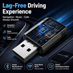 OTTOCAST Mini Nova, 2 in 1 Wireless Carplay & Android Auto Adapter, Plug & Play 2026 Upgraded with AI Assistance (ChatGPT, Gemini, Claude)