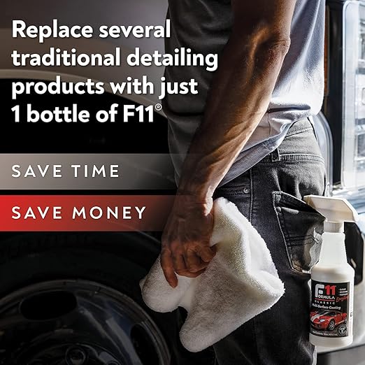 TopCoat F11 Polish & Sealer for Cars, Motorcycles and More – Water-Based Alternative to Ceramic Car Wax - 1 Gallon F11 Top Coat Bottle