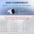 Wireless Carplay Adapter for iPhone, Convert Wired to Apple Carplay Wireless Adapter, Mini Size, Plug and Play, Connection Stable No Delay Car Play for Ford Specific Models