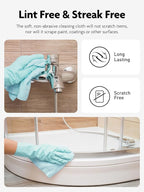 Fantasticlean Microfiber Cleaning Cloth Roll -75 Pack, Tear Away Microfiber Towels, 12" x 12", Reusable, Washable, Scratch Free, Ultra Absorbent Dishcloth for All-Around Cleaning Supplies (Blue)