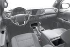 Interior Silicone Liner Insert Custom Fit for Tacoma 2016-2023, Silicone Organizer Tray for Tacoma Gen 3rd Crew Cab only - Fully Covered - for Tacoma Accessories