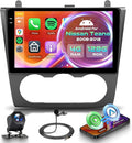 Android Car Radio for Nissan Altima 2008-2012 with Wireless CarPlay Android Auto, Orderich 4G+128G 9 Inch Touchscreen Car Stereo Mirror Link GPS Navigation WiFi Bluetooth FM RDS EQ SWC Backup Camera