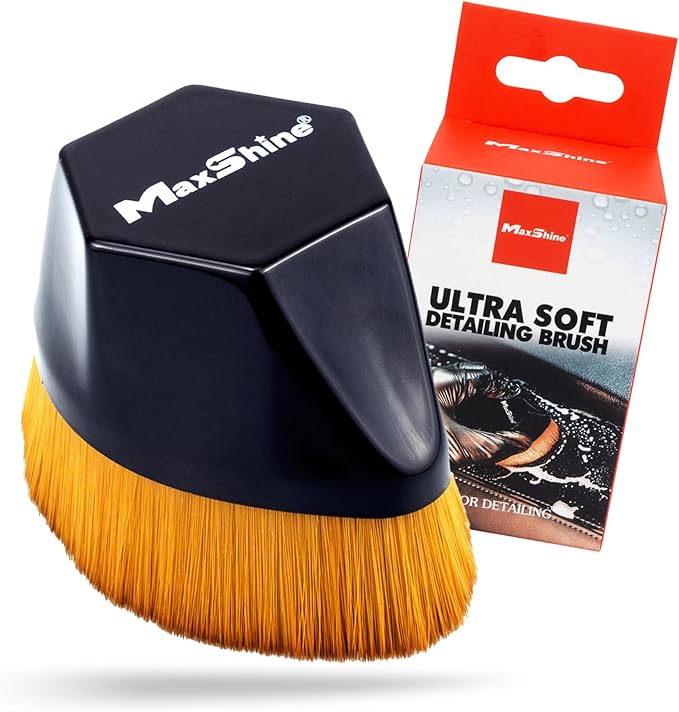 Maxshine Small Universal Ultra Soft Handled Brush – Super Soft Bristles – Professional Detailing Brush for Interior, Exterior, Leather Seats, Engine Bay & Wheels – Premium Car Care Tool