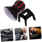 GLEAVI 2pcs Car Vent Cleaner Brush Multi-Function Soft Detailing Tool for Car Interior and Stable Stand for Easy Use and Cleaning