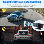 B-Qtech Wireless Backup Camera System Rear View Camera Monitor Kit HD 1080P Reverse Cameras for Truck Car Pickup RV Camper Waterproof Night Vision