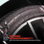 Tinybot Tire Force - Tire Dressing, Safe on Rubber, Plastic & Vinyl - Ceramic Formula - Deep Satin Finish, Hydrophobic, UV Protection- Repels Dirt, Grime & Contaminants - 10.1 oz
