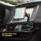 Scosche MM2VP2SR-SP MagicMount Pro FreeFlow Magnetic Car Phone Holder - Strong Magnet Mount for iPhone and Android - Secure Magnetic Cell Phone Air Vent Mount - Universal 360° Mobile Cellphone Holder