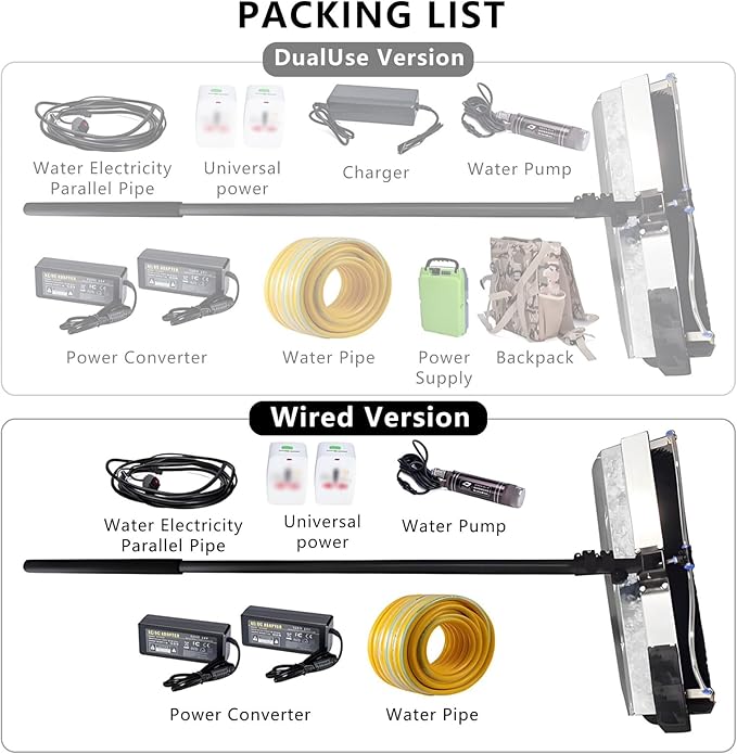 Photovoltaic Panel Cleaning Tool,7.5m Telescopic Pole,60cm Width Electric Solar Pane Roller Brush,Wet/Dry Modes,for Facility Maintenance Teams Wired(7.5m)