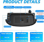 2025 New Version Car Wireless Charger for Ford Mustang 2015-2023 All Models, 15W Fast Charging Phone Tray with 27W USB + Type-c Port Qi Phone Wireless Charger, Black