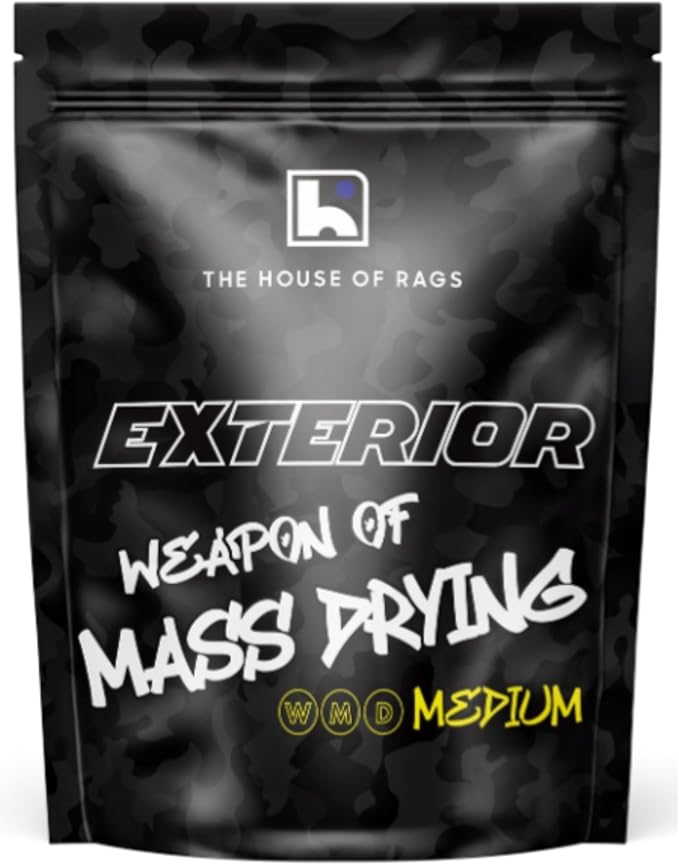 Thor The Weapon of Mass Drying (W.M.D) Premium Microfiber Drying Towel – Super Absorbent Dual-Pile Auto Detail Towel (Medium 20" x 24") Korean 1200 GSM Streak-Free Drying for Automobiles - 2 Pack