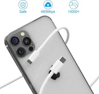 20W Dual Port Fast Charger Block 2-Pack with 6FT & 10FT MFi-Certified Cables, PD/QC3.0 Quick Charge Adapter for iPhone 14/13/12/11 Pro Max/XS/XR/X, iPad, AirPods Pro - Overheat & Surge Protection