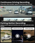 4G LTE Dash Cam with SIM Card, Live Streaming Car Security Camera Front & Cabin, 24/7 Parking Mode, AI Motion Alerts, Remote Viewing & 2-Way Talk, SD/Cloud, Anti-Theft Surveillance for Fleet & Family