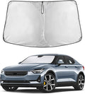 EcoNour Windshield Sunshade Compatible for Polestar 2 2020-2023 2024 2025, Sun Visor for Front Windshield & Window Sun Shade Cover, UV Heat Blocker & Protector, Car Accessories