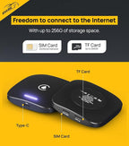 Wireless CarPlay Adapter, Android Auto Magic Box Build in Google Play, YouTube, Netflix, Live Sports and More! 4GB+64GB, 8Core Multimedia CarPlay Box with SIM, TF Card for OEM 2016 Wired CarPlay Cars
