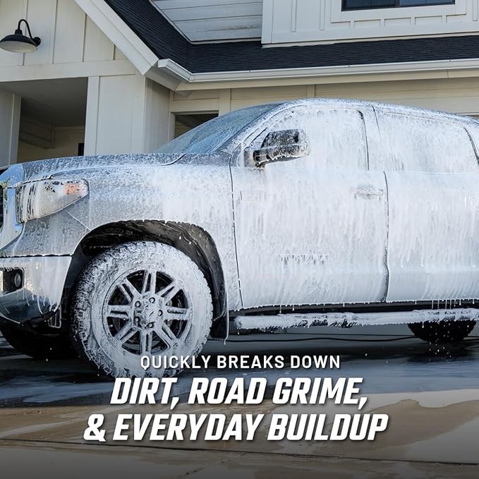 Slick Products Hybrid Ceramic Wash & Wax Super Concentrate – Extra Thick Foaming Car Shampoo & Motorcycle Wash Soap with Wax Protection – Perfect for Foam Cannon – 32 oz.