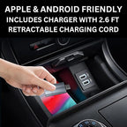 Wireless Car Play Adapter - Convert Wired to Wireless for iPhone & Android | Car Play for Vehicles 2017+ | Bluetooth Connection | Hands-Free Control | Charger with 2.6 ft. Retractable Charging Cord