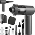 Car Vacuum Portable Cordless with 16000PA Ultra Suction 4-in-1 Foldable Air Duster & Brushless Motor Rechargeable Handheld Vacuum for Pet Hair, Car Seats, Home & Office Cleaning