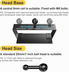Surfcabin Dash Mount Phone Holder Compatible with 2015-2020 F150 2017-2022 F250 F350 Metal Cellphone Mounting Bracket Stand for Most CellPhones
