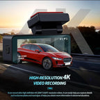 SIXTOP 4K Dash Cam Front and Rear, Built-in GPS & WiFi Dual Dash Camera for Cars 64G Card Included, 4K+1080P 3.16'' IPS Screen, Night Vision, G-Sensor, Loop Recording & 24H Parking Mode Wide Angle