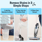 Sunny & Honey Carpet Cleaner Solution - Deep Stain Remover & Surface Deodorizer - Pet & Rug Cleaner - Upholstery Cleaning for Machine Use (128 fl oz, Fresh Summer Scent)