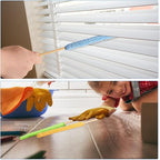 Honeydak 6 Pieces Microfiber Detail Duster Sticks Mini Duster Crevice Cleaning Tool Car Air Vent Cleaner Fan Cleaning Brush for Home Air Vent Window The Smallest Spaces