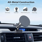 DIAMOOKY Metal Ultra Magnetic Phone Mount for Toyota 4Runner 2024 2023 2022 2021 2020-2010 5th Gen 4runner Accessories Dash Cell Phone Holder Adjustable Phone Stand Fit for All Smartphone for MagSafe