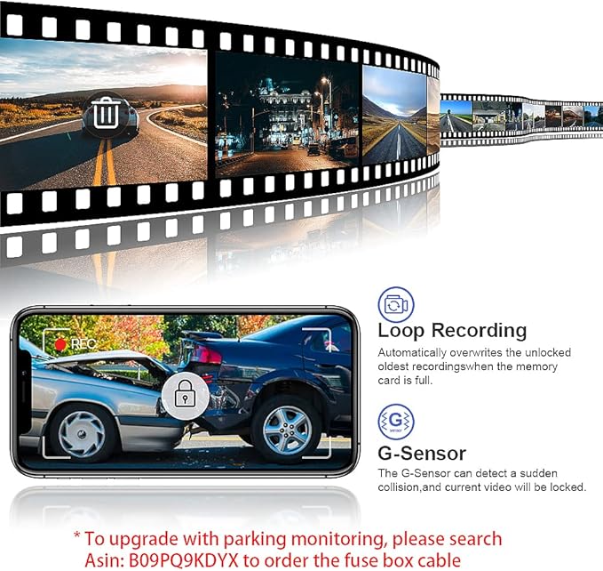 Fitcamx 4K Dash Cam Suitable for Honda Civic 2022-2026 & Type R Si (Black Cover), OEM Factory Look, UHD 2160P Video, Built-in WiFi & APP, Loop Recording, Gravity Sensor, Easy to Install, 64GB Card