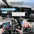 Wireless Carplay Adapter for iPhone, Convert Wired to Apple Carplay Wireless Adapter, Mini Size, Plug and Play, Connection Stable No Delay Car Play for iPhone (General Models)