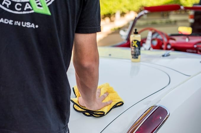 Liquid X Classic Wax Combo - 16oz Butter Wax, Yellow Xtreme Plush Waffle Towel & Plush Microfiber Applicator