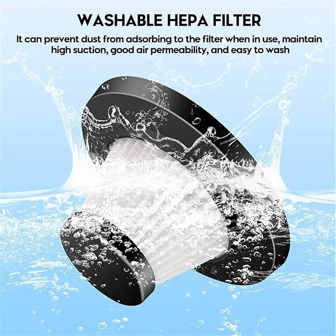 Cordless Handheld Car Vacuum Cleaner with High Power Rechargeable Battery, for Home, Office and Car Interior Cleaning (Color : White)