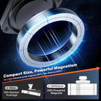 APPS2Car Magnetic Cup Holder Phone Holder -Designed for iPhone MagSafe Case - [Not Charging] (Gray-MagSafe)