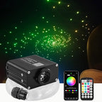 ATOKEE 16W Twinkle 200pcs Starlight Headliner Kit, 0.03in 6.5ft Compact Size Fiber Optic Car Star Roof Lights with APP/Remote Control