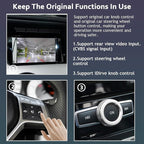 CARabc Wireless Carplay Fit for Apple Carplay&Android Auto, Fit for Mercedes Benz A/B/C/E/CLA/GLA/GLK/ML/SLD with NTG4.5 System - Bluetooth, Mirror Link, Siri Voice, USB, DVR and Camera Input Etc