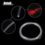 ACROPIX 2mm 0.08" 5m 16.40ft Universal Glow Optic Fiber Cable Car Light Decoration Clear - Pack of 1