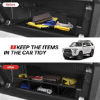 Hellet 2PCS Center Console Hidden Box Organizer Compatible with Toyota 2010-2020 2021 2022 2023 2024 4Runner Interior Accessories Glove Box Organizer