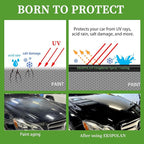 Graphene Spray Coating(16.9 Oz.) - UV Ceramic Coating for Cars -3-in-1Next Gen Car Wax Spray for Cars for Incredibly Slick, Glossy Finish- Waterless Wash & Wax (Green-500ml)
