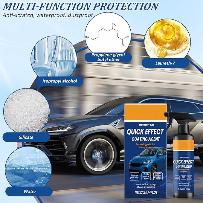 Advanced Car Quick-Acting Coating Agent,Advanced quick Effect Coating Agent,Multifunctional Car Paint Protection,Car Coating Spray,Quicks Effective Coatings Sprays,Car Scratch Polish spray