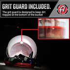 Adam's Polishes Wash Bucket (3.5 Gallon Bucket + Grit Guard) - Car Detailing Tool for Car Washing & Garage Storage | Stores Car Wash Soap, Foam Cannon, Foam Gun, Microfiber Towels & More
